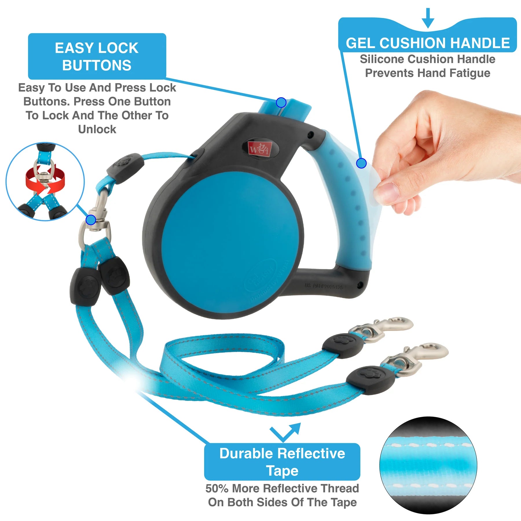 Dual Retractable Dog Leash
